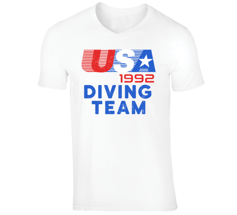 USA 1992 Diving Team American Olympic Games Athlete Retro T Shirt