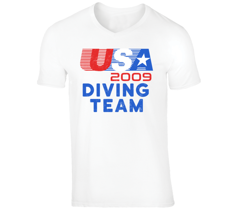 USA 2009 Diving Team American Olympic Games Athlete Retro T Shirt