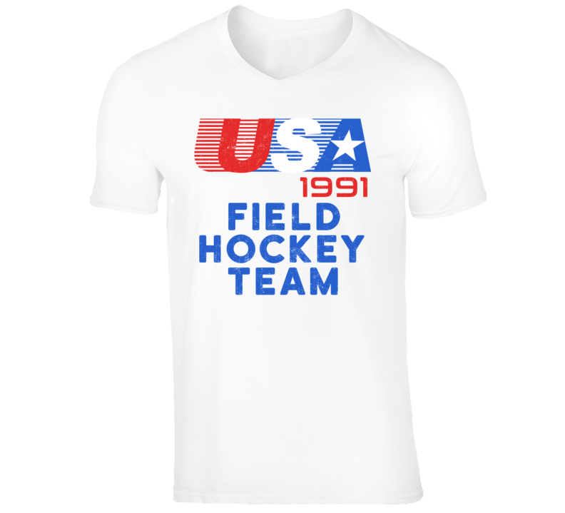 USA 1991 Field Hockey Team American Olympic Games Athlete Retro T Shir