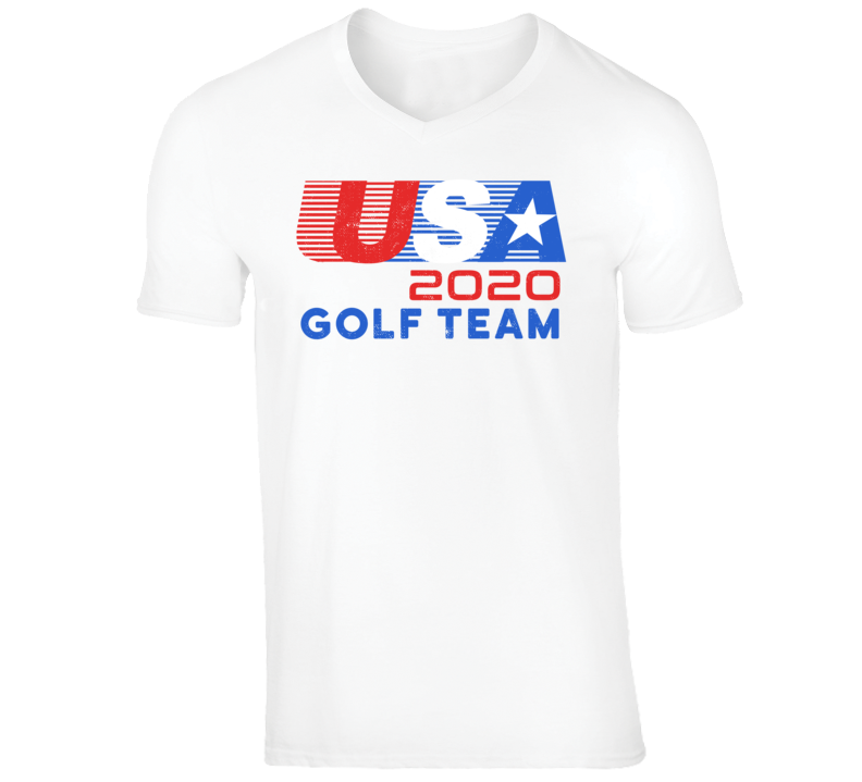 USA 2020 Golf Team American Olympic Games Athlete Retro T Shirt