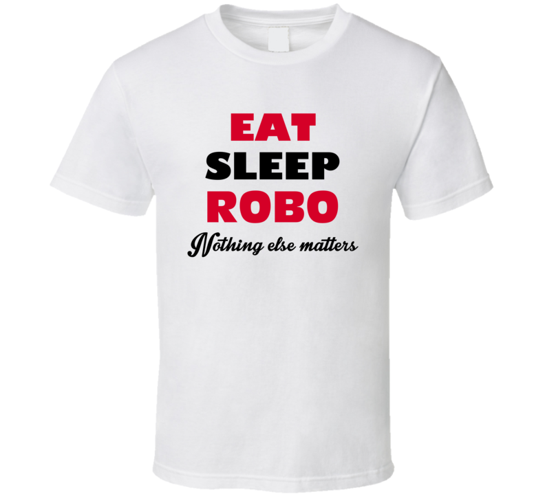Eat Sleep Robo Drummer Band Music Fan T Shirt