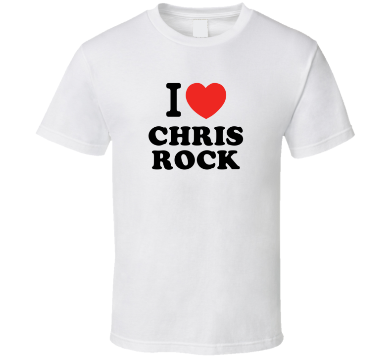 I Heart Chris Rock Action Movie Star Actor Fan T Shirt