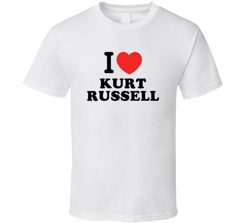 I Heart Kurt Russell Action Movie Star Actor Fan T Shirt