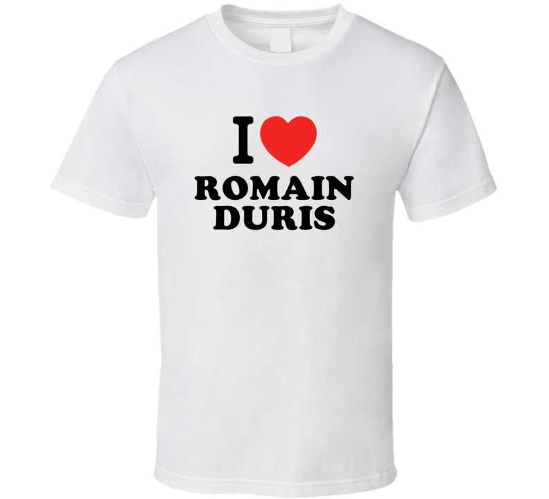 I Heart Romain Duris Action Movie Star Actor Fan T Shirt I Heart Romain Duris Action Movie Star Actor Fan T Shirt