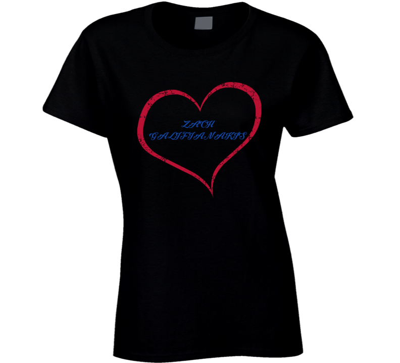 Heart Zach Galifianakis Action Movie Star Actor Fan T Shirt