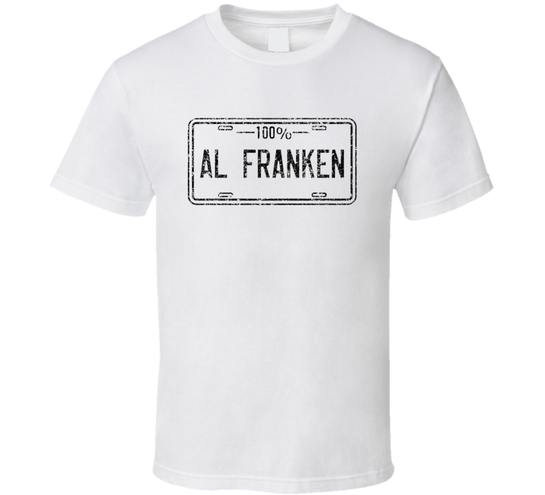 Al Franken 100 Percent Comedian Comedy Worn Look Fan T Shirt Al Franken 100 Percent Comedian Comedy Worn Look Fan T Shirt