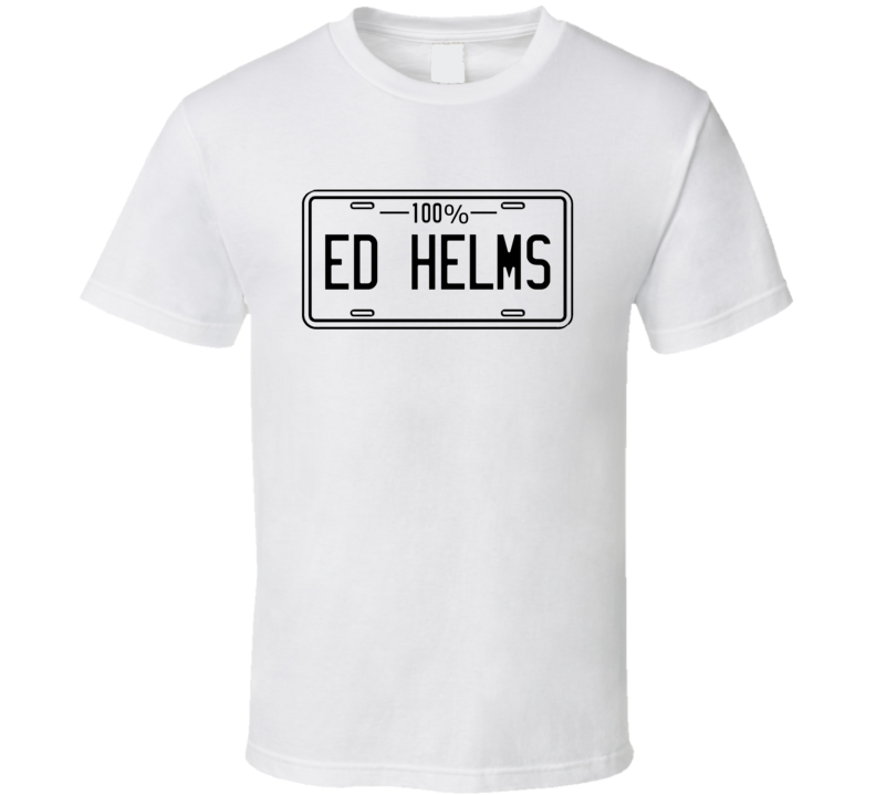 Ed Helms 100 Percent Comedian Comedy Worn Look Fan T Shirt