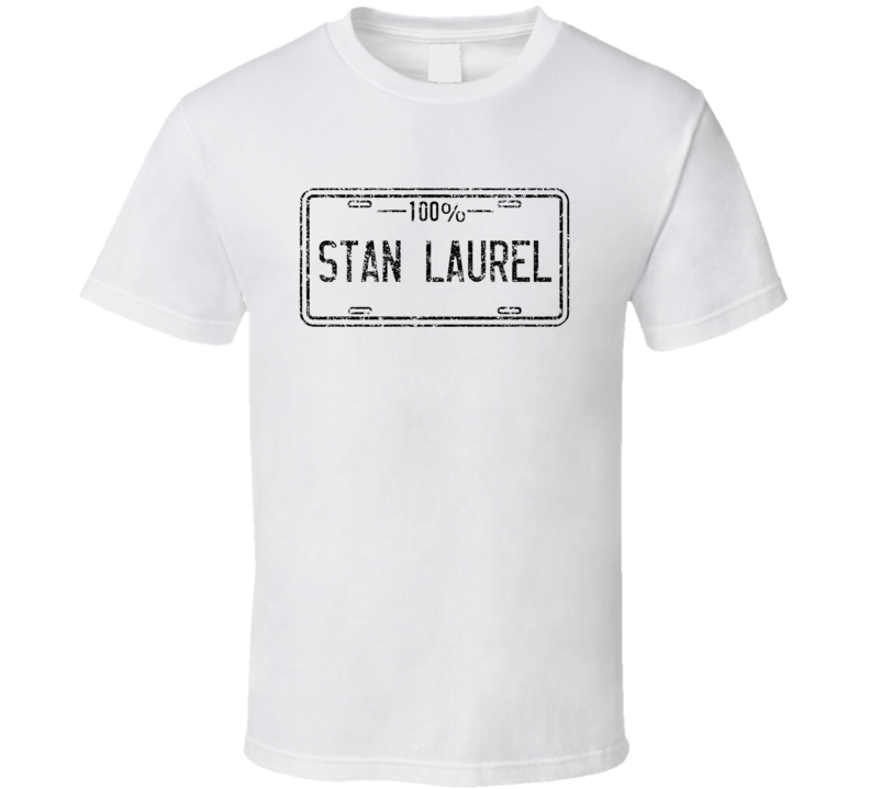 Stan Laurel 100 Percent Comedian Comedy Worn Look Fan T Shirt