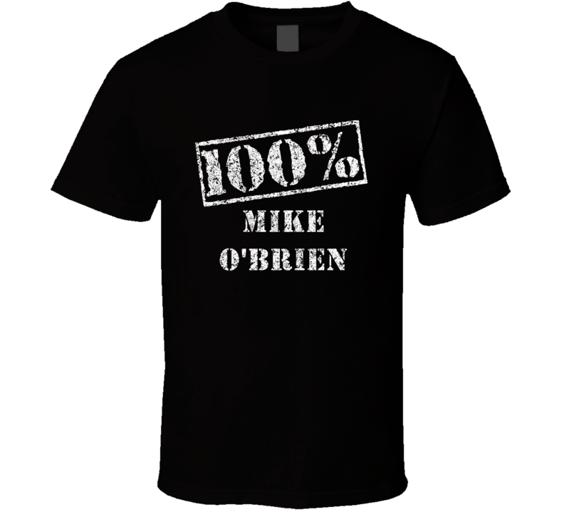 Mike O'brien 100 Percent Comedian Comedy Worn Look Fan T Shirt Mike O'brien 100 Percent Comedian Comedy Worn Look Fan T Shirt