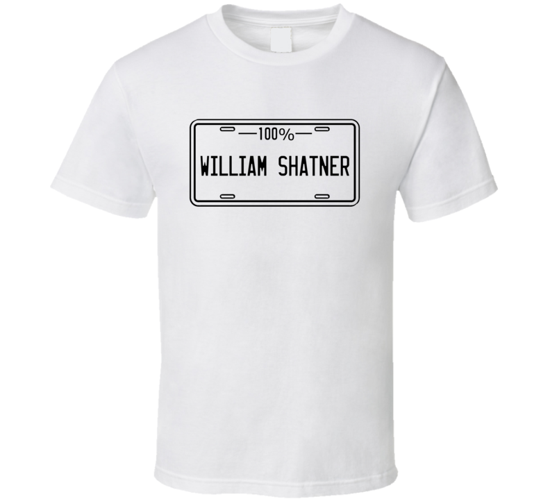 William Shatner 100 Percent Comedian Comedy Worn Look Fan T Shirt William Shatner 100 Percent Comedian Comedy Worn Look Fan T Shirt