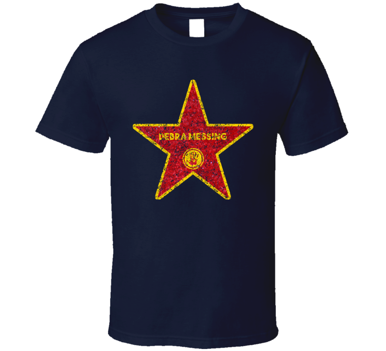 Debra Messing Walk Of Fame Comedian Comedy Worn Look Cool Fan T Shirt