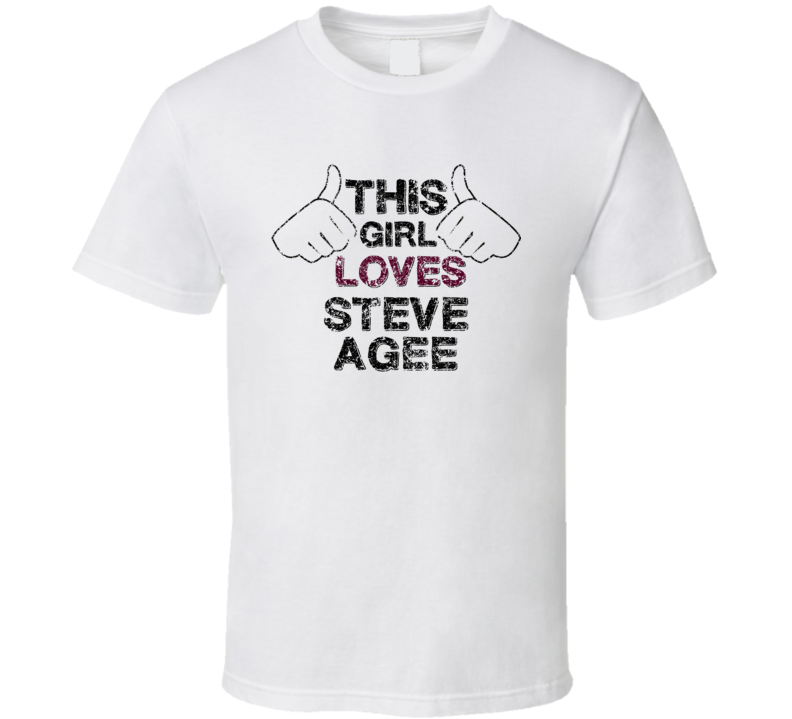 This Girl Loves Steve Agee Thumbs Love Comedian Comedy Worn Look Cool 