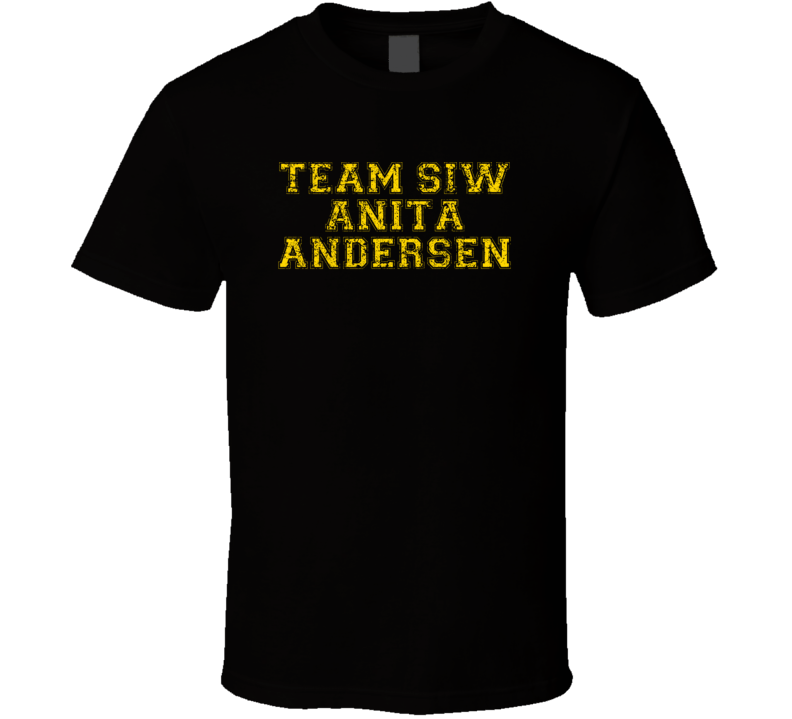 Team Siw Anita Andersen Comedian Comedy Worn Look Cool Fan T Shirt