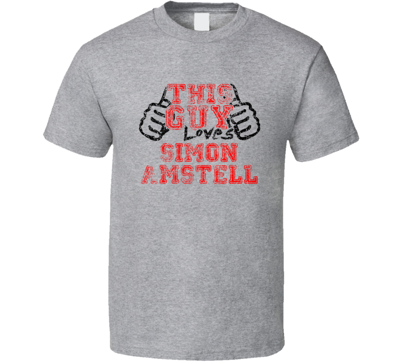 This Guy Loves Simon Amstell Comedian Comedy Worn Look Cool Fan T Shir