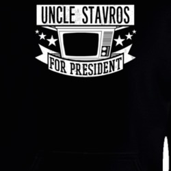 Uncle Stavros For President Feed The Beast TV Show Series Hooded Pullover 25296783