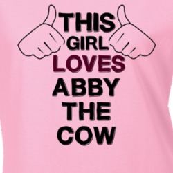 This Girl Abby the Cow Back at the Barnyard T Shirt 6212111