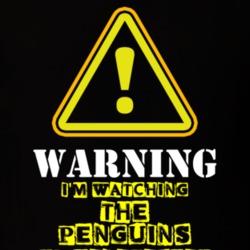 The Penguins of Madagascar Andy Richter Mort TV Show Warning I'm Watching Funny T Shirt 6314127
