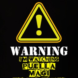 Puella Magi Madoka Magica Eri Kitamura Sayaka Miki TV Show Warning I'm Watching Funny T Shirt 6314173