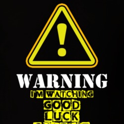 Good Luck Charlie Bradley Steven Perry Gabe Duncan TV Show Warning I'm Watching Funny T Shirt 6321399