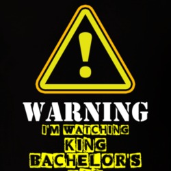 King Bachelor's Pad King Bach Django TV Show Warning I'm Watching Funny T Shirt 6330367