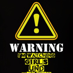 Girls und Panzer Ai Kayano Saori Takebe TV Show Warning I'm Watching Funny T Shirt 6330439