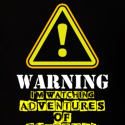 Adventures of Superman George Reeves Superman TV Show Warning I'm Watching Funny T Shirt 6333845