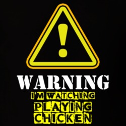 Playing Chicken Bill Burr Tim TV Show Warning I'm Watching Funny T Shirt 6349688