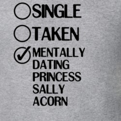 Single Taken Dating Princess Sally Acorn Sonic the Hedgehog T Shirt 6350637
