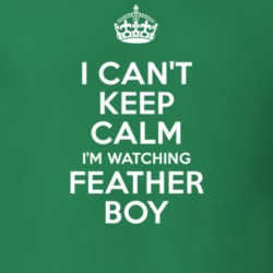 Feather Boy Thomas Brodie-Sangster Robert Nobel TV Show I Can't Keep Calm Parody T Shirt 6388191