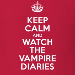The Vampire Diaries Candice Accola Caroline Forbes TV Show I Can't Keep Calm Parody T Shirt 6409848