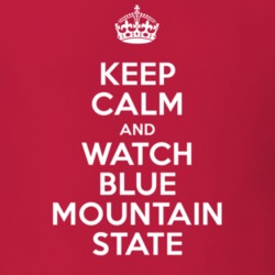 Blue Mountain State Alan Ritchson Thad Castle TV Show I Can't Keep Calm Parody T Shirt 6421469