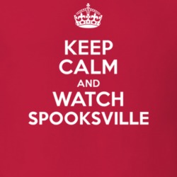 Spooksville Katie Douglas Sally Wilcox TV Show I Can't Keep Calm Parody T Shirt 6452428