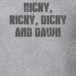 Nicky Ricky Dicky And Dawn TV Show Popular Distressed Look T Shirt 6509214