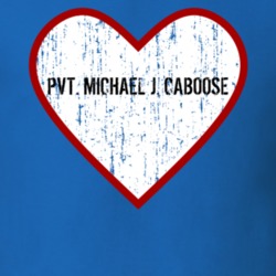 Pvt Michael J Caboose Red vs Blue Love TV Character T Shirt 6530215