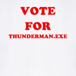 Vote For ThunderMan EXE Tv Show MegaMan NT Warrior T Shirt 6620935