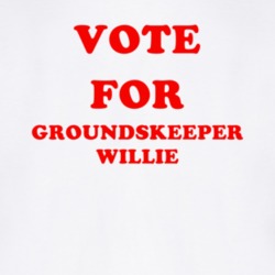 Vote For Groundskeeper Willie Tv Show The Simpsons T Shirt 6621195