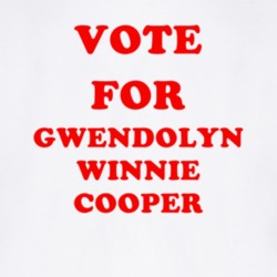 Vote For Gwendolyn Winnie Cooper Tv Show The Wonder Years T Shirt 6621288