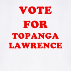Vote For Topanga Lawrence Tv Show Boy Meets World T Shirt 6621422