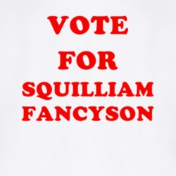 Vote For Squilliam Fancyson Tv Show SpongeBob SquarePants T Shirt 6622116
