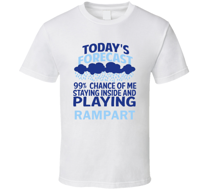 Todays Forecast Rampart SNES Game T Shirt