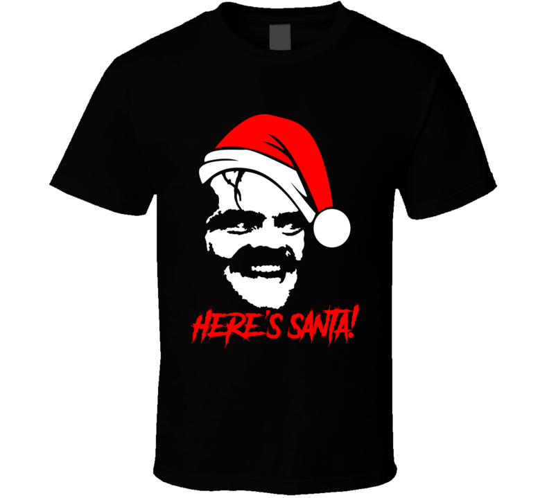 Christmas Heres Johnny Santa Claus Shining Horror Funny T Shirt