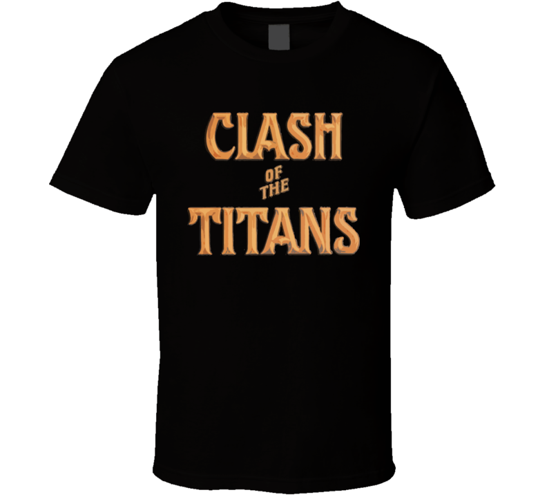 Clash Of The Titans Logo Cult Fantasy Movie T Shirt