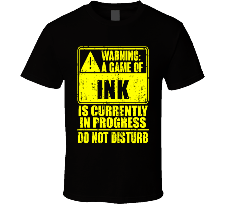 Ink Xbox One Video Game Warning Playing T Shirt Ink Xbox One Video Game Warning Playing T Shirt