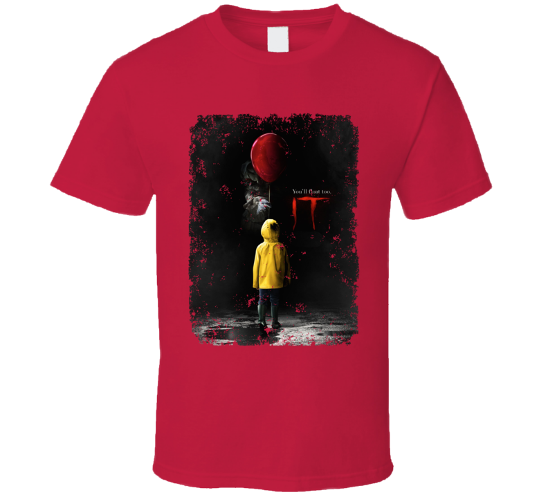 It Horror Movie Pennywise Stephen King Poster Distressed T Shirt