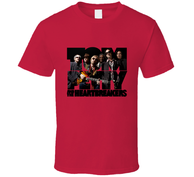 Tom Petty Heartbreakers Logo Rock Music Band T Shirt