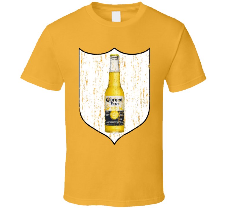 Corona Extra Beer Banner Bottle Alcoho Distressed T Shirt