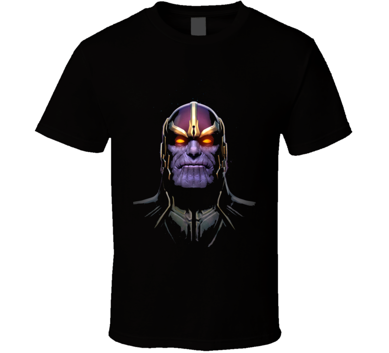 Thanos Infinity Gauntlet Movie Comic Books Face Art T Shirt