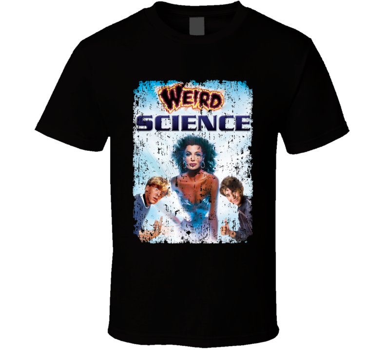 Weird Science Cult Movie Poster Kelly Lebrock Aged T Shirt