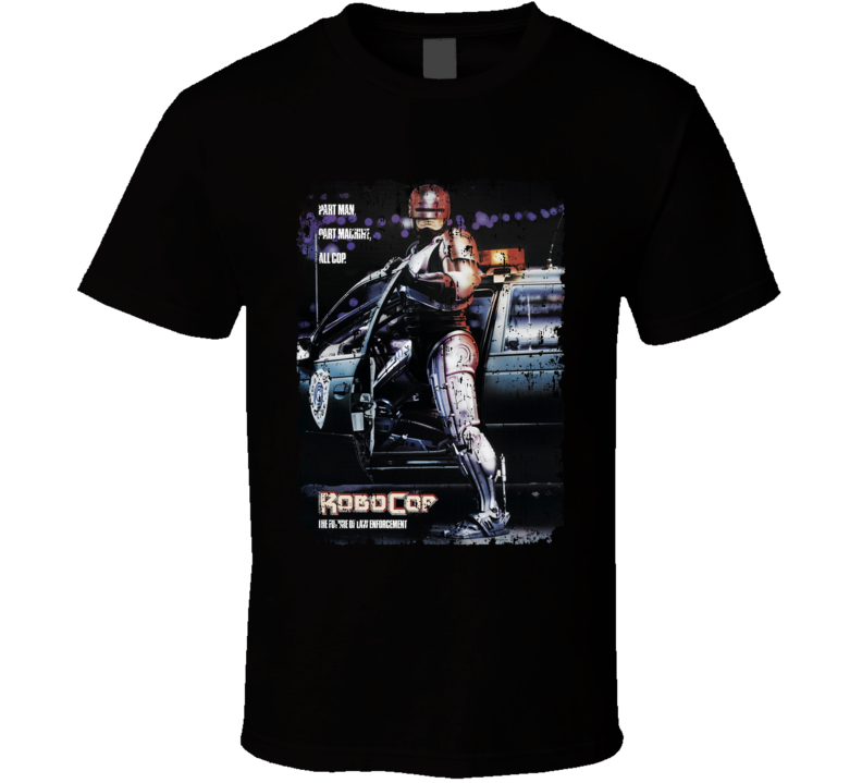 Robocop Cult Movie Poster Aged T Shirt