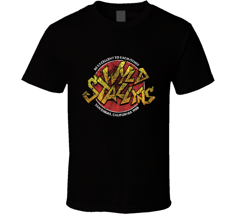 Bill And Teds Excellent Adventure Movie Wyld Stallyns Logo T Shirt Bill And Teds Excellent Adventure Movie Wyld Stallyns Logo T Shirt